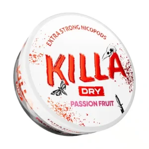Buy Killa Snus – Killa Dry Passionfruit snus pouches, next day delivery