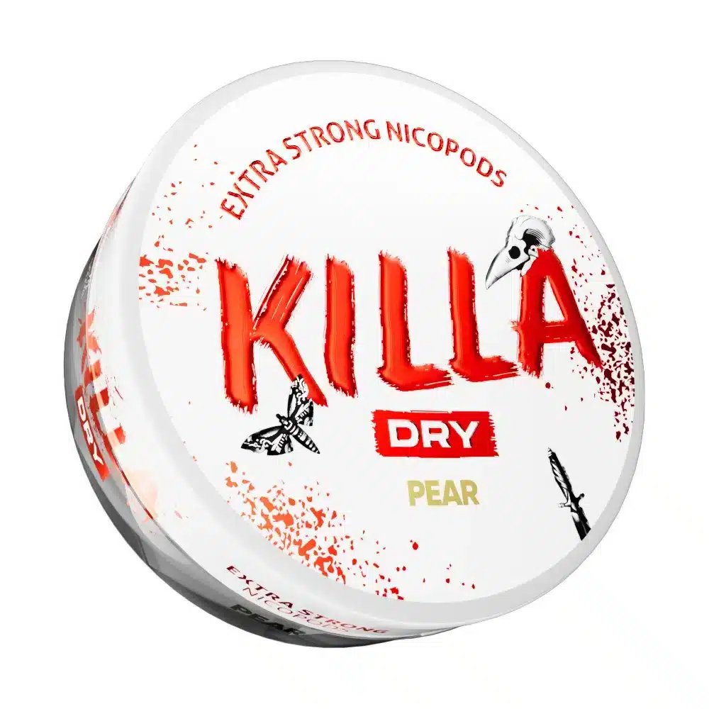 Killa Snus for sale – Killa Dry Peaar snus pouches, next day delivery