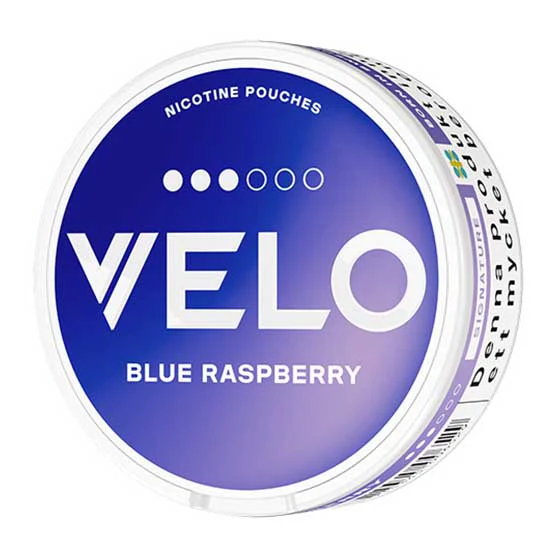 Purchase Velo Snus – Velo Blue Raspberry snus pouches, next day delivery